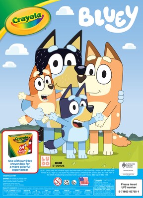 Crayola Bluey Youth Coloring Book, 96 Pages (042755)