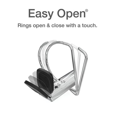 Cardinal FreeStand EasyOpen Heavy Duty 4" 3-Ring View Binders, D-Ring, White (43140)