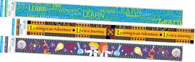 Barker Creek Double-Sided Border Set, 35" x 3", Learning, 3 designs, 36/Set (4046)