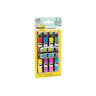 Post-it Flags Value Pack, .47" Wide, Assorted Colors, 328 Flags/Pack (683-VAD1)