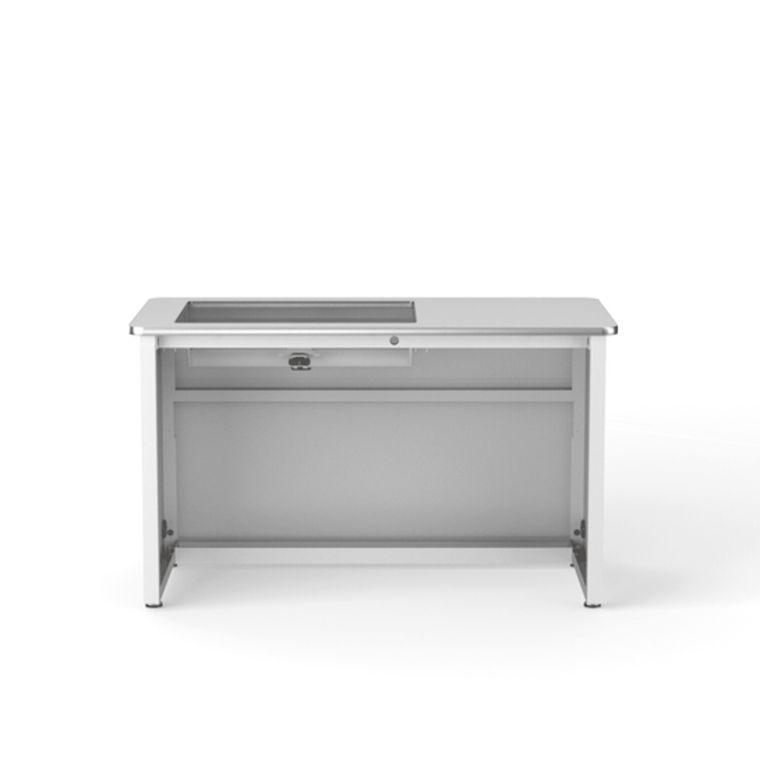 VersaDesk 48W Downview Computer Desk, White (DV4824-WW)