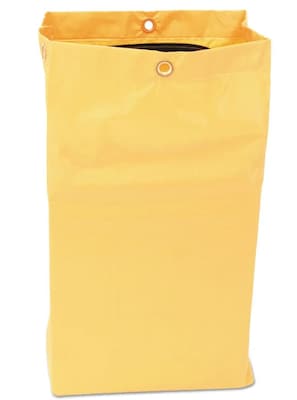 Rubbermaid Cleaning Cart Bag, 24 gal, Vinyl Yellow (RCP1966719)