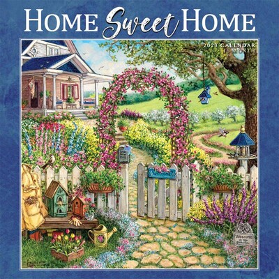 2023 Hopper Studios Home Sweet Home 12 x 24 Monthly Wall Calendar, (9781773727608)
