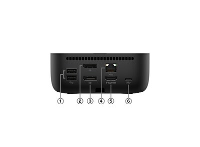 HP G6 USB-C 100W Docking Station, Black (9X3V1UT#ABA)
