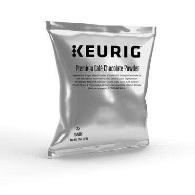 Keurig® Premium Cafe Chocolate Powdered Creamer, 16 oz., 12/Carton (5000370312)