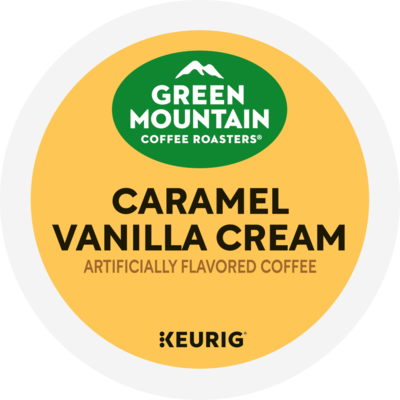 Green Mountain Caramel Vanilla Cream Coffee Keurig® K-Cup® Pods, Light Roast, 48/Box (350072)