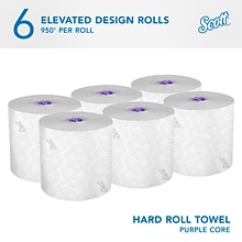 Scott Essential Recycled Hardwound Paper Towels, 1-ply, 950 ft./Roll, 6 Rolls/Carton (02001)