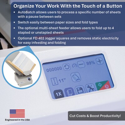 Formax FD 38Xi Automatic Paper Folder, 500 Sheets (FD38XI)