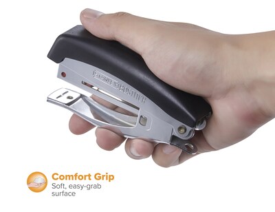 Bostitch Deluxe Handheld Stapler, 20-Sheet Capacity, Black/Chrome (42100)