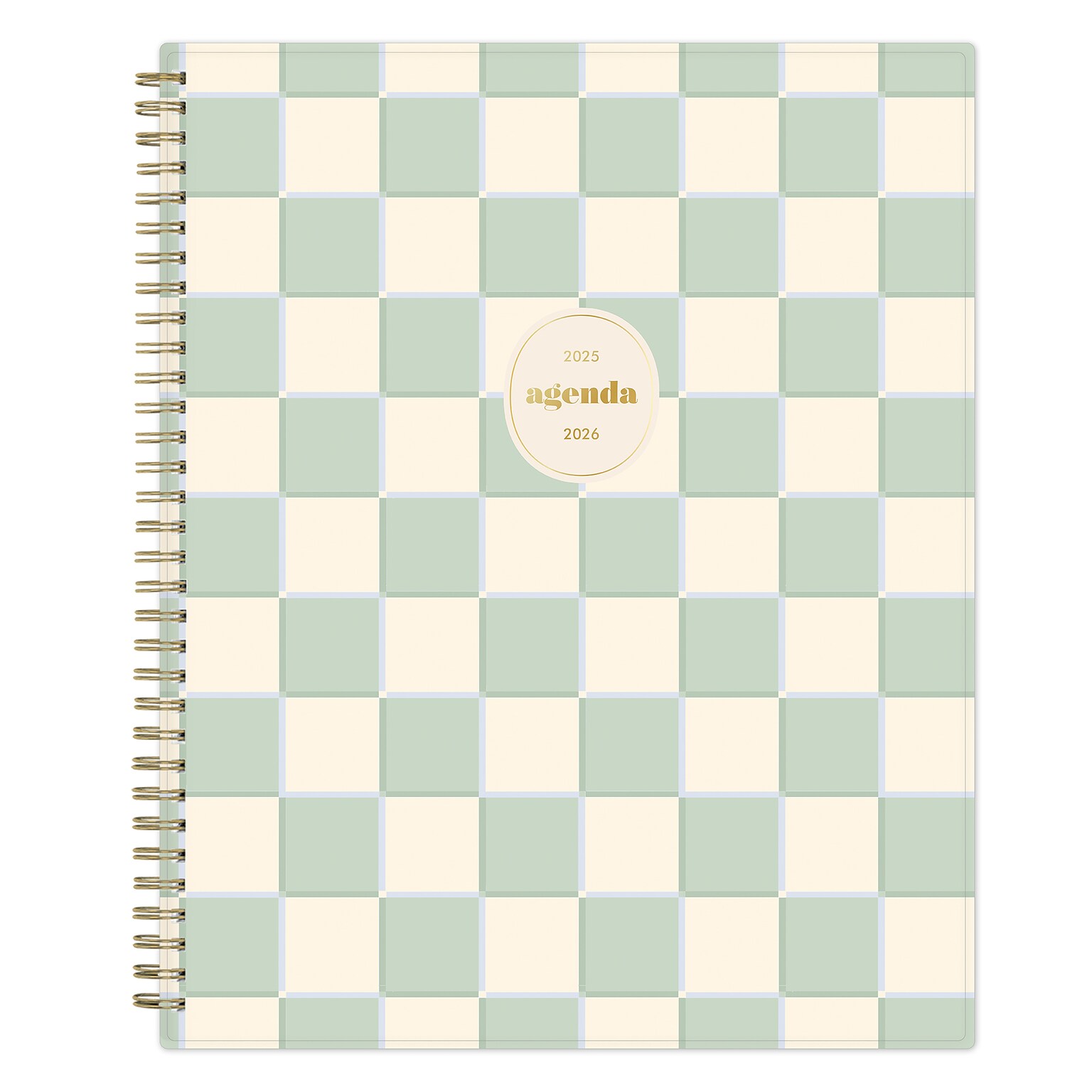 2025-2026 Blue Sky Sincerely Jules Kyla Green 8.5 x 11 Academic Year Weekly & Monthly Planner, Plastic Cover, Multicolored