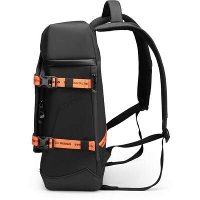 SwissDigital SEON L + Laptop Backpack, Medium, Black (SD1650-01)