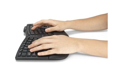 Kensington Pro Fit Ergo KM675 EQ Wireless Ergonomic Gaming Keyboard and Mouse Combo, Black (K75492US)
