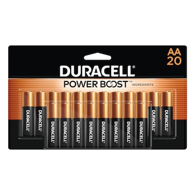 Duracell Coppertop AA Alkaline Battery, 20/Pack (MN1500B20Z)