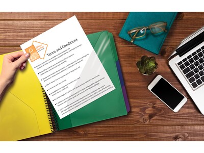 Better Office 24-Pocket Poly Project Folder, Multicolor, 2/Pack (36902-2PK)