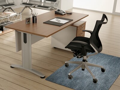 M+A Matting Stonewash Hard Floor Chair Mat,  3 x 4, Grey (228552234127)