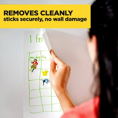 Scotch Wall-Safe Transparent Clear Tape Refill, 0.75" x 16.67 yds., 1" Core, 2 Rolls/Pack (183-DM2)
