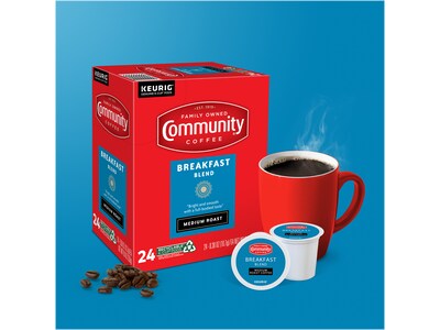 Community Coffee Breakfast Blend Coffee Keurig® K-Cup® Pods, Medium Roast, 96/Carton (5000374324CT)