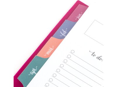 2025 AT-A-GLANCE Harmony 8.5" x 11" Weekly & Monthly Planner, Poly Cover, Beetroot (1099-905-56-25)