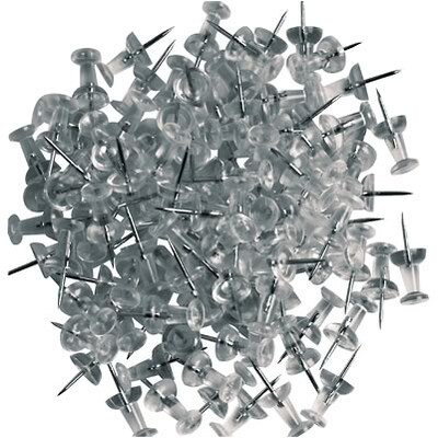 Quill Brand®  Push Pins, Clear, 100/Pack (11172-QC)