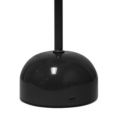 Simple Designs Mushroom Magic LED Table Lamp, Black (LD1069-BLK)