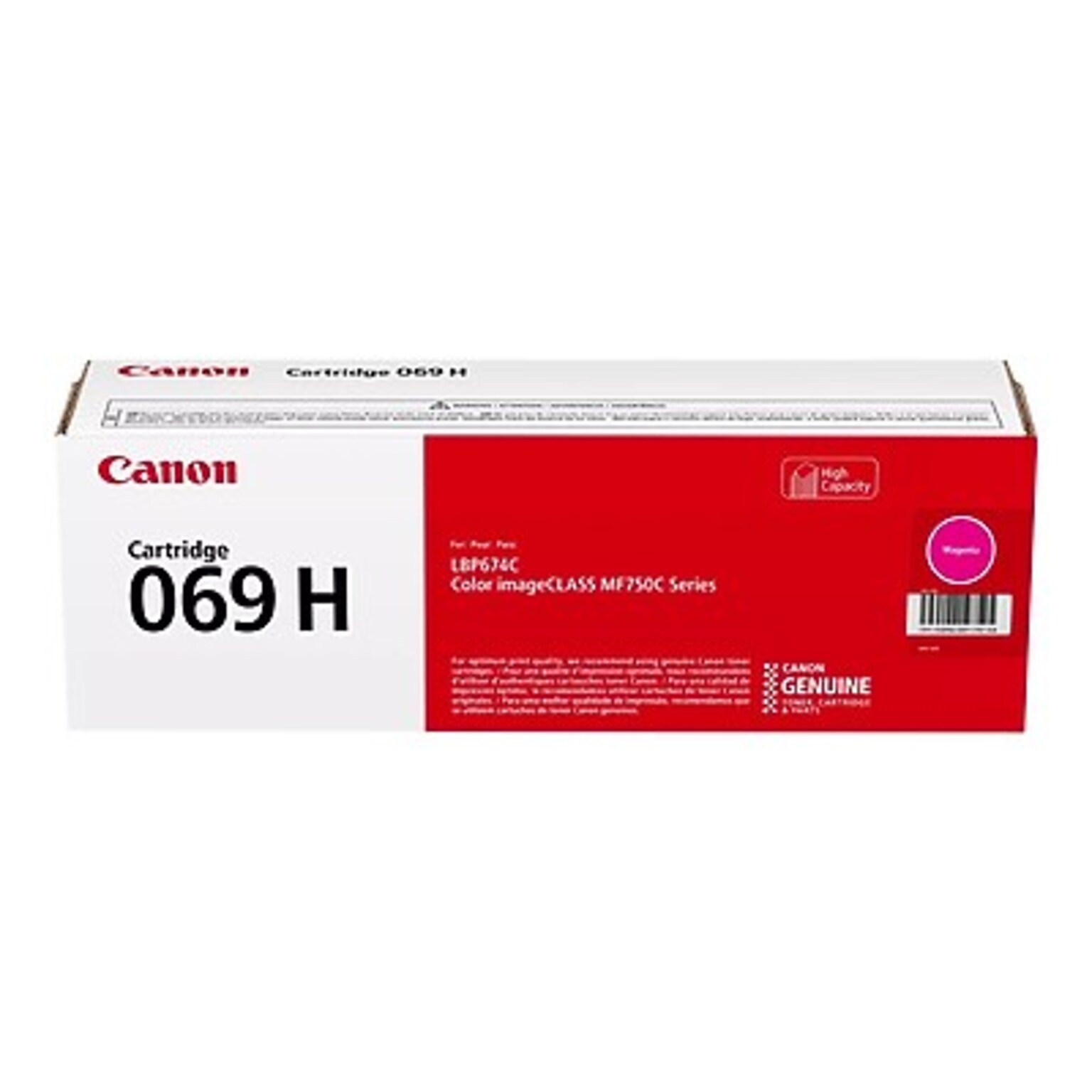 Canon 069 H Magenta High Yield Toner Cartridge (5096C001)
