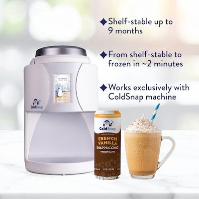 ColdSnap French Vanilla Snappuccino Frozen Latte Mix, Single Serve Pods, 12 Pods/Pack, COLDSNAP MACHINE REQUIRED (600041)
