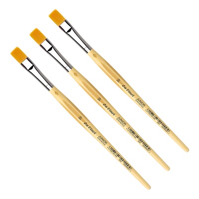 da Vinci JUNIOR Mixed Media Synthetic Bristle, Round Brush, 3/Bundle (DVXVA30410-3)