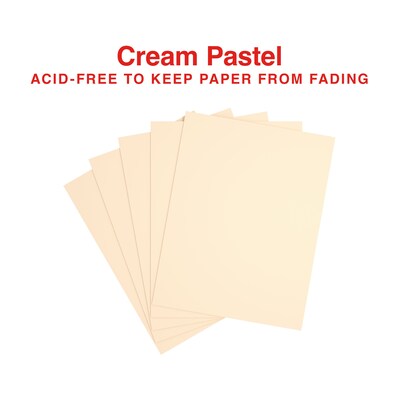 Pastel Colored Copy Paper, 8-1/2x11", Cream