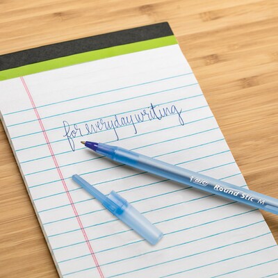 BIC Round Stic Xtra-Life Ballpoint Pen, Medium Point, 1.0mm, Blue Ink, 60/Pack (GSM609BE)