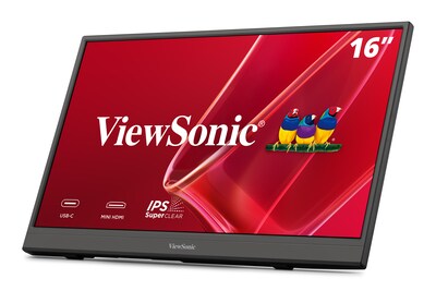 ViewSonic 16" FHD 60Hz Portable LED Monitor, Black (VA1653)