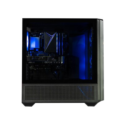 Skytech Edge Gaming Desktop Computer, NVIDIA GeForce RTX5060, AMD Ryzen 7 5700, 32GB RAM, 1TB SSD, Windows 11, Black