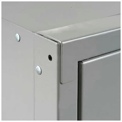 Global Industrial Paramount 78"H 2-Tier 3-Column Locker, Gray (652179GY)