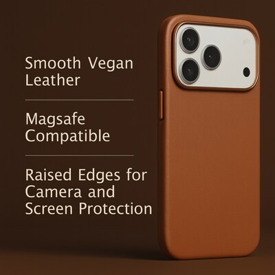 SaharaCase Indy Series MagSafe Phone Case for iPhone 17 Pro Max, Shock Absorbing, Canyon Brown (CP01014)