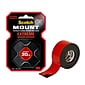 Scotch-Mount Extreme Double-Sided Mounting Tape, 1" x 60", 1 Roll, Black (414P)