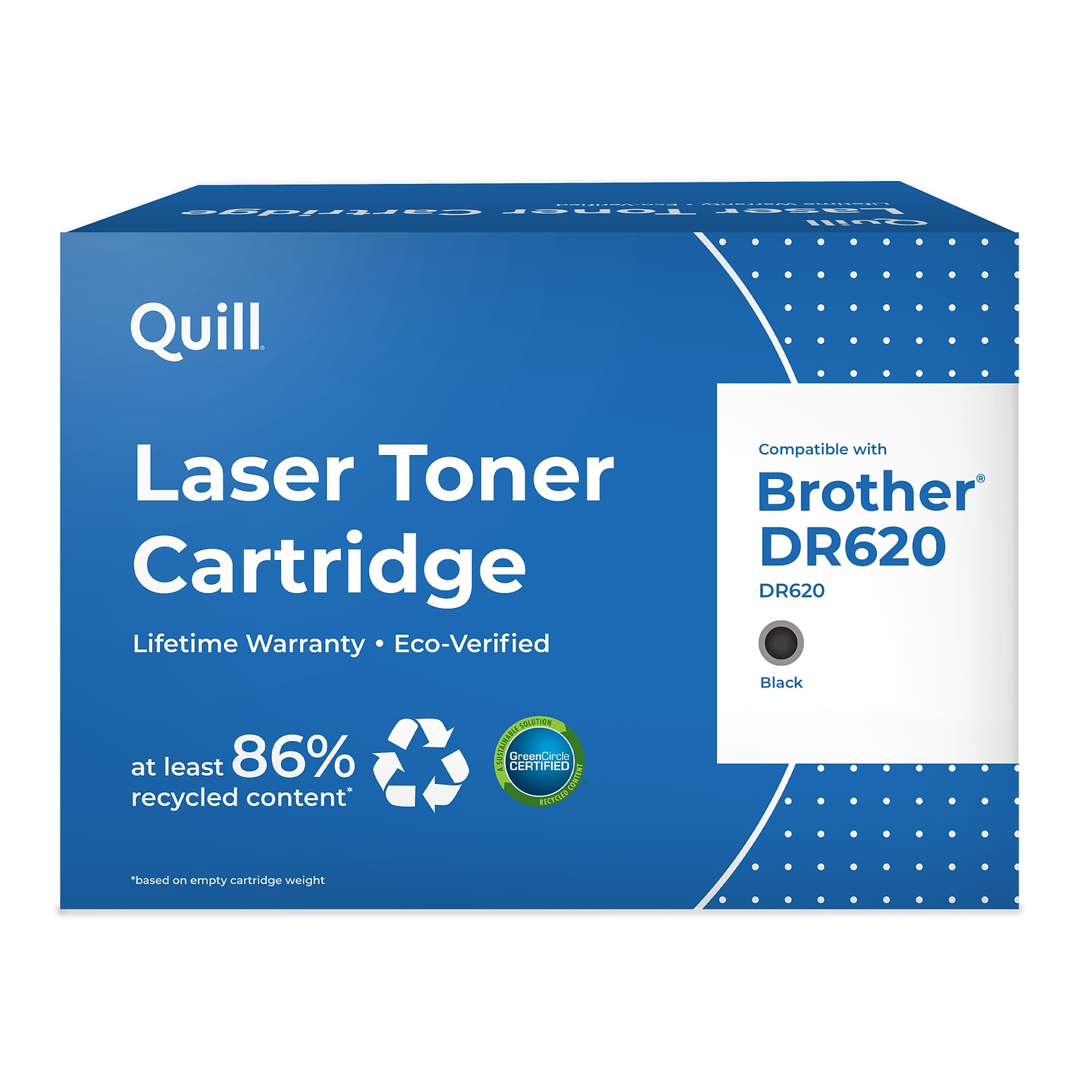Quill Brand Remanufactured Brother® DR620 Black Drum Unit (Lifetime Warranty)