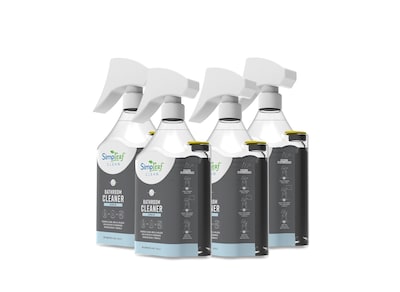 Simpleaf Clean Bathroom Cleaner, Citrus Air, 24 oz., 4/Carton (S-BCBL04-24-CA)
