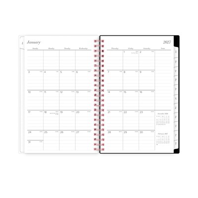 2027 Blue Sky Orange Glow 5" x 8" Calendar Year Weekly & Monthly Standard Planner, Plastic Cover (157914)