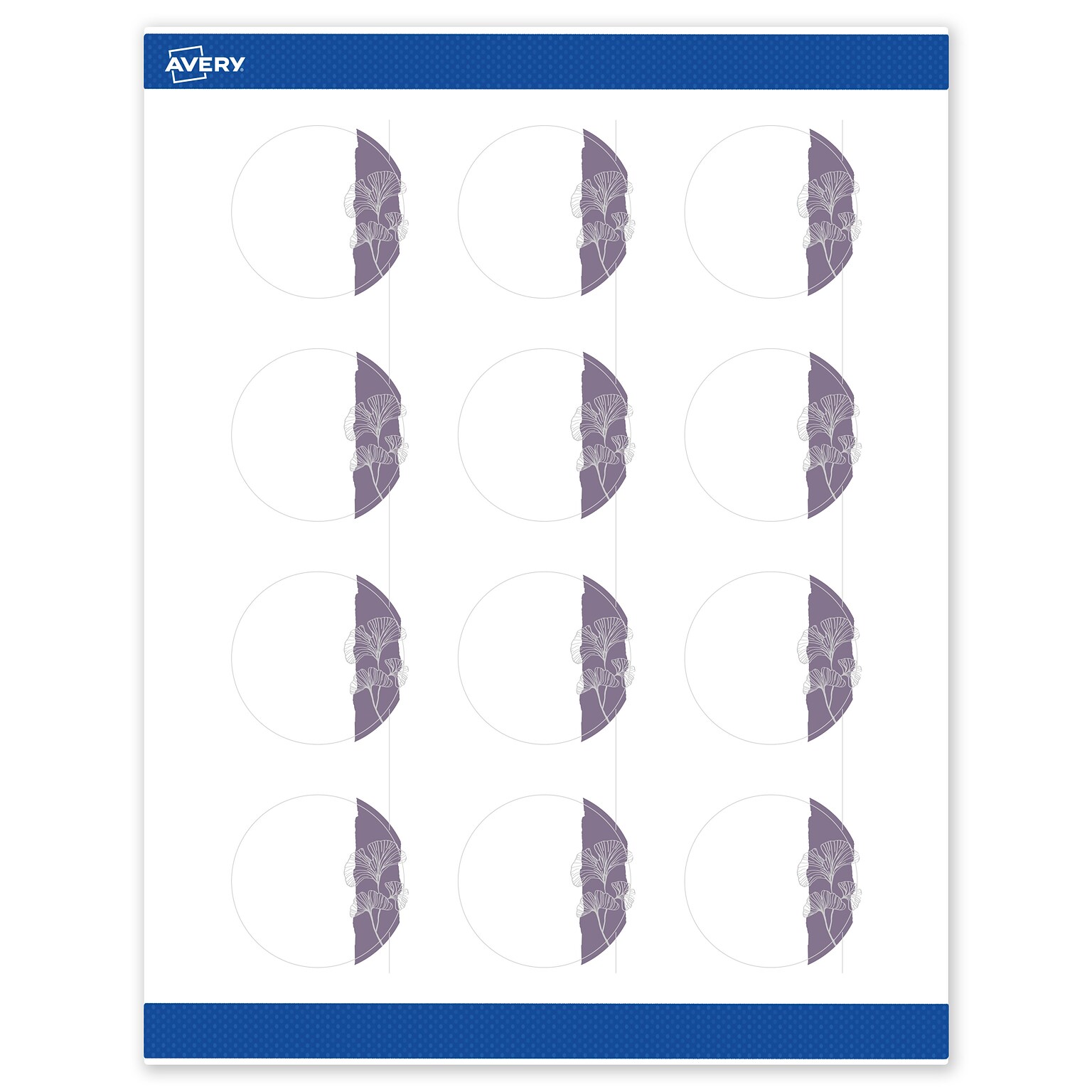 Avery Laser/Inkjet Circle Multipurpose Labels, 2 Dia., White, 120/Pack (S00F4R)