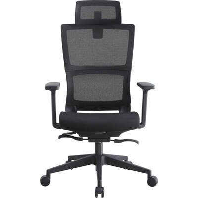 Lorell Ergonomic Mesh Swivel Executive Chair, Black (LLR81998)