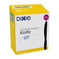 Dixie Grab N Go Individually Wrapped Knife, Medium-Weight, Dispenser Box, Black, 90/Pack (KM5W540)