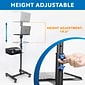 Mount-It! Mobile Projector Stand with Laptop Tray, Black (MI-7943)