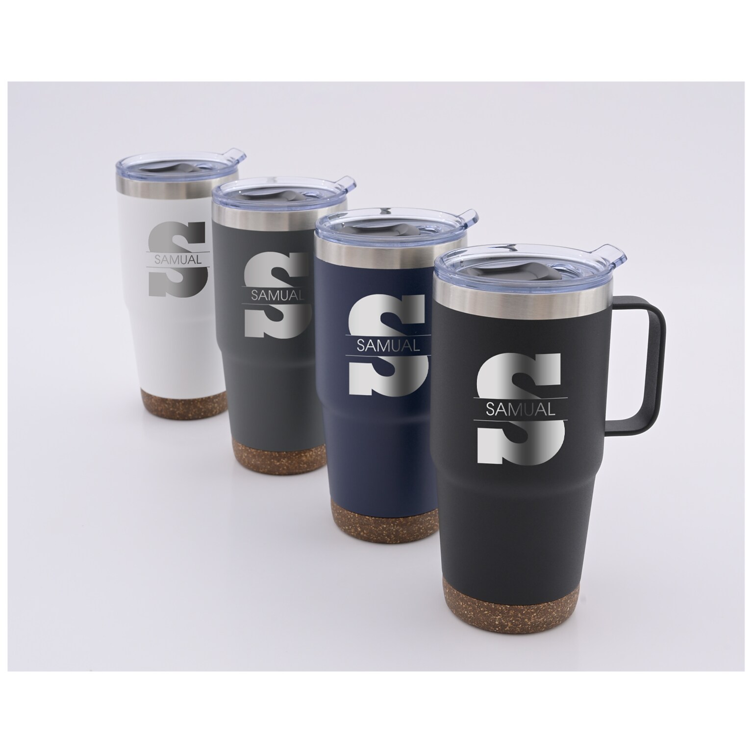 POD CORK BOTTOM STAINLESS MUG 24 OZ