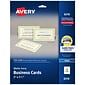 Avery Microperforated Business Cards, 2" x 3 1/2", Matte Ivory, 250 Per Pack (8376)