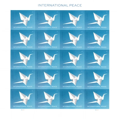 USPS International Peace Forever Stamps, 20 Postage Stamps (FOR-INTPEACE-20)