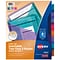 Avery Big Tab Insertable Plastic Dividers with 2 Pockets, 8 Tabs, Two-Tone Multicolor (11983)