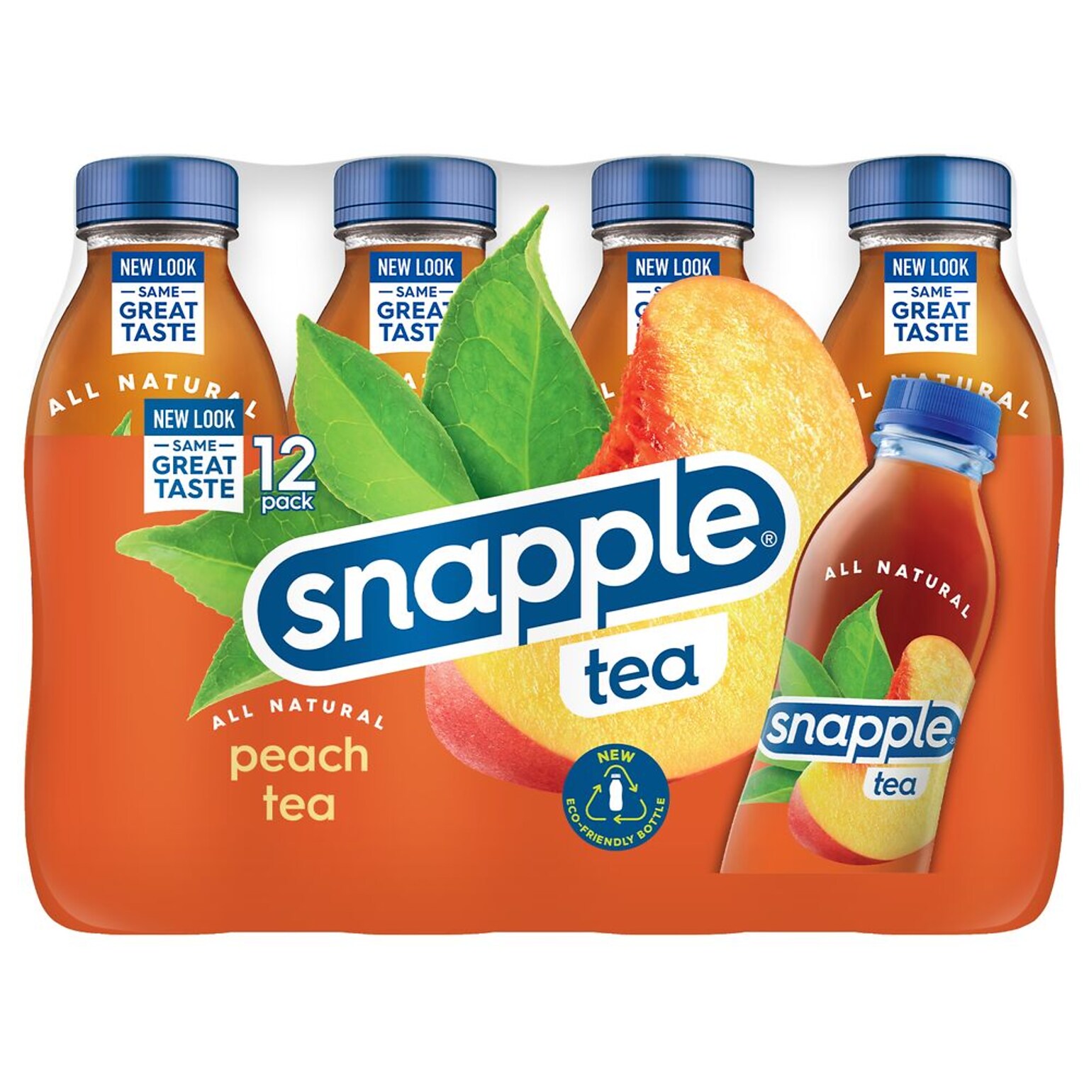 Snapple Peach Herbal Tea Bottles, 16 oz., 12/Pack (CAD00360)
