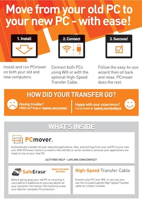 Laplink PCmover Ultimate for 1 Use, Windows (PAFGPCMP0B000PDRCPEN)