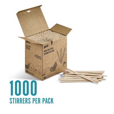 Perk™ Wooden Stirrer, 5.5, 1000/Pack (PK61996)