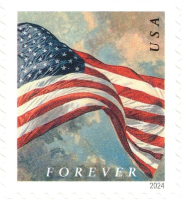 USPS U.S. Flag Forever 20 Postage Stamps (FOREVER-FLAG20)