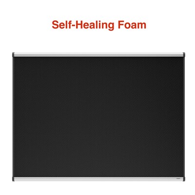 Staples Foam Bulletin Board, Aluminum Frame, 4' x 3' (ST62830)